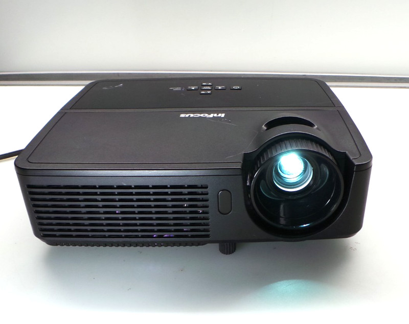 InFocus IN116x DLP Projector 3200 Lumens -Tested – Power cord only.