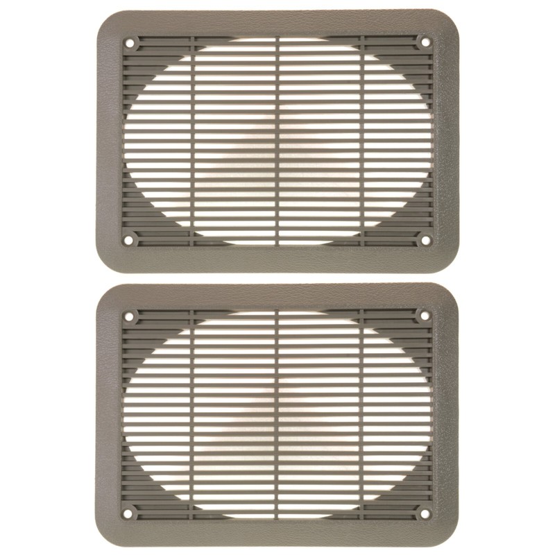 Ford OEM Factory Speaker Cover Trim Grille 6" x 8" Gray (2 Pack) E5EF-18985-AWA