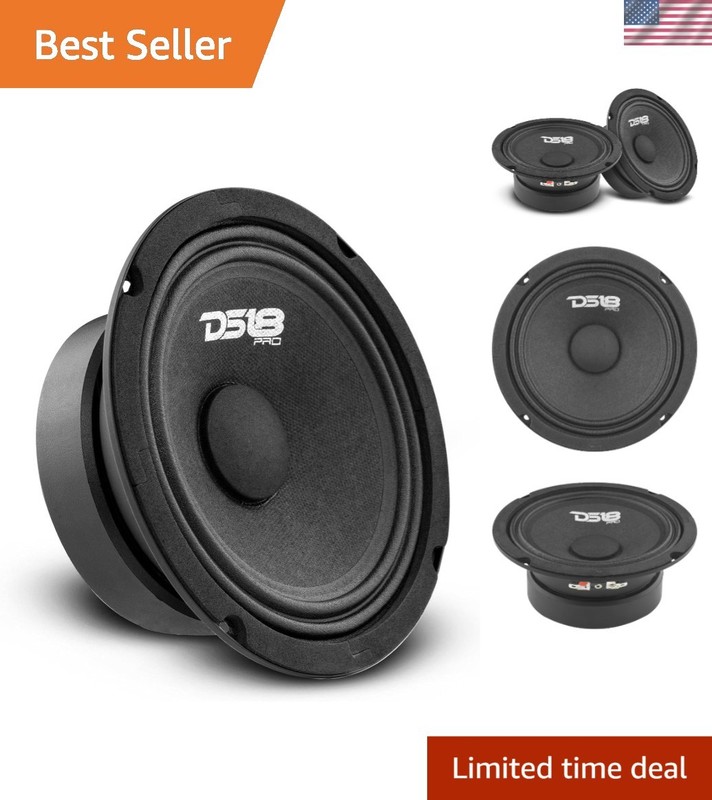 Dynamic 6.5″ Loudspeaker – 140W RMS, High-Temperature Voice Coil for Longevity