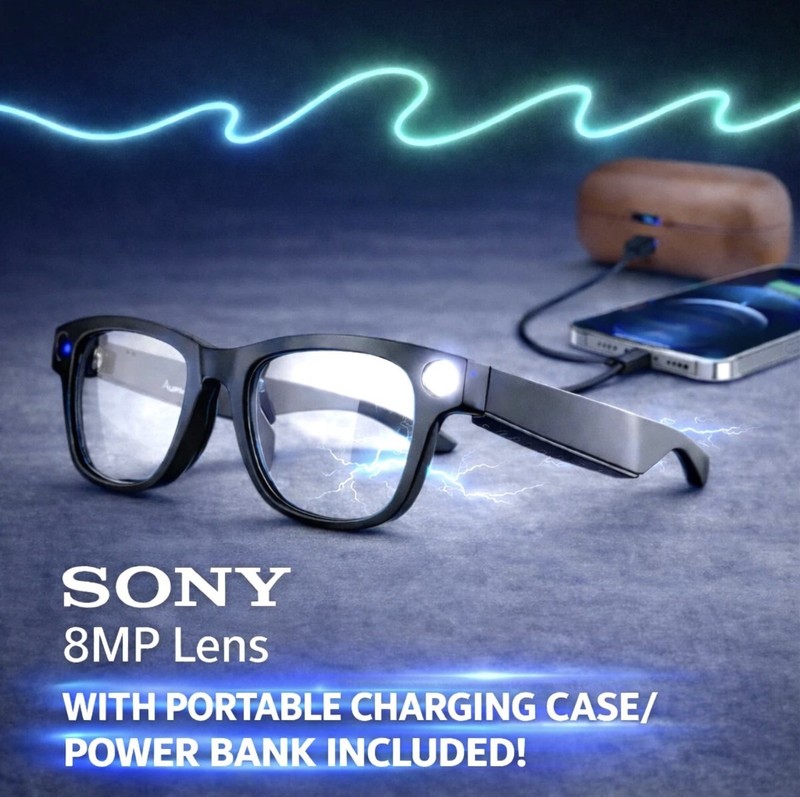 2kSmart Glasses HD Camera Bluetooth • iOS/Android | Ray-Ban Meta Alternative