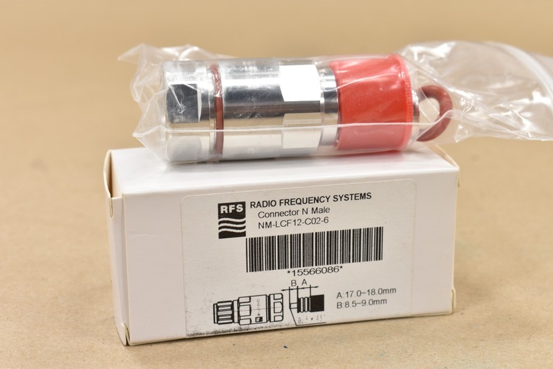 Radio Frequency Systems RFS NM-LCF12-C02-6, N Male Connector 1/2″ Coaxial Cable