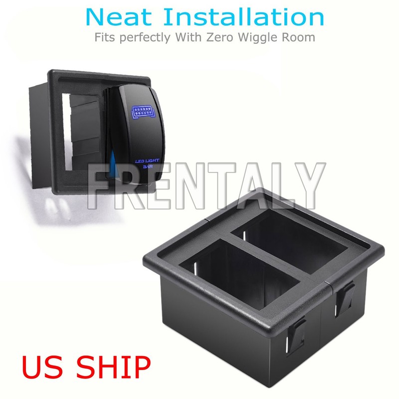 1 2 3 4 5 6 7 8 Gang Rocker Switch Panel Frame Holder Car Boat Carling Switch