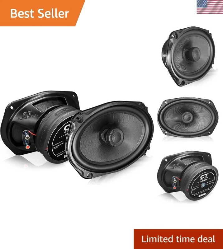 Meso 6×9” 400 Watt 2-Way Coaxial Car Speakers, Pair