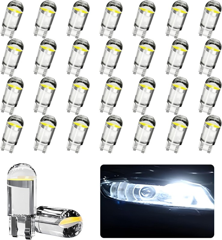 30PCS 194 Car LED Light Bulbs, T10 Interior Lights Bulb Replacement, Error Free
