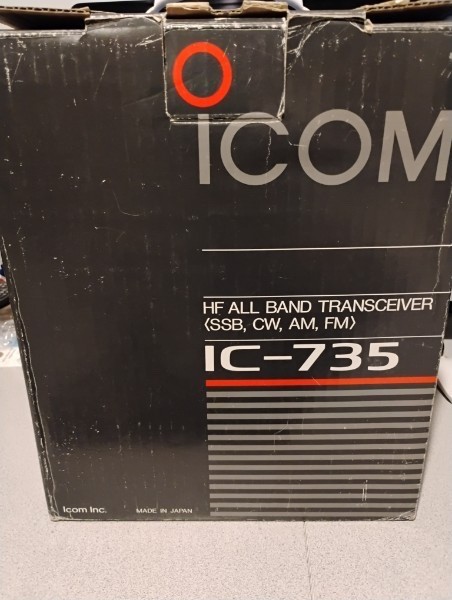 ICOM IC-735 HF TRANSCEIVER – MARS MOD – WITH BOX & MANUAL – NICE CONDITION
