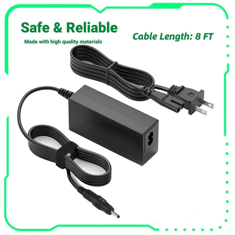 Charger Fits for Acer-Chromebook A13-045N2A PA-1650-80 A11-065N1A PA-1450-26