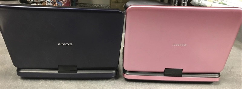 Lot Of 2 Sony DVP-FX820 Portable DVD Player 8” No Battery NO CHARGER OR REMOTE