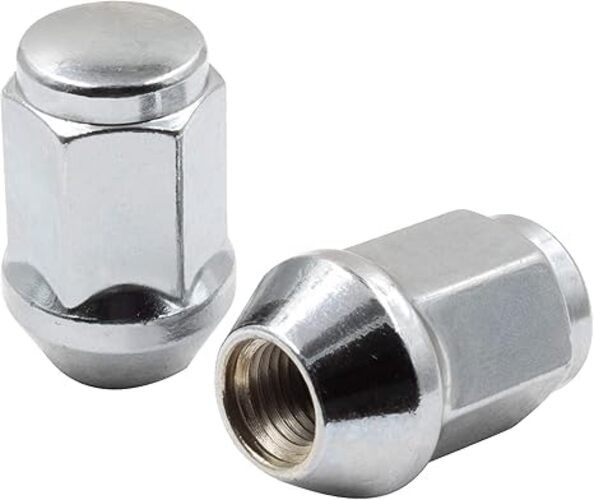 20 Pcs-20 Thread Bulge Acorn 35mm 1.38" Long Lug Nuts 3/4" 20 Pack Red 1/2" gallery