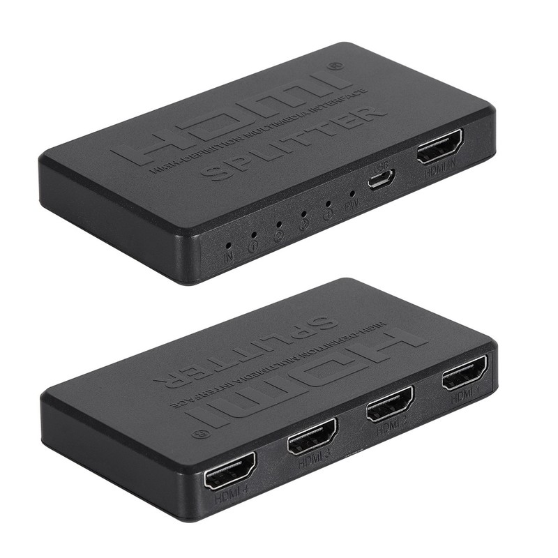 HDMI Splitter 1in4 Out 4K 1080P 4Port Amplifier Repeater For Multiple Displays gallery