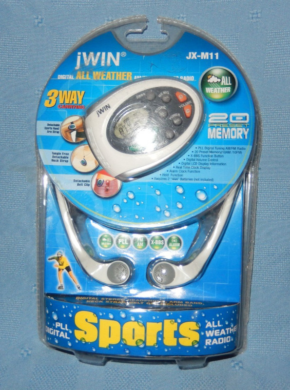 jWIN Digital All Weather JX-M11 AM/FM All Weather Radio – NEW/Sealed
