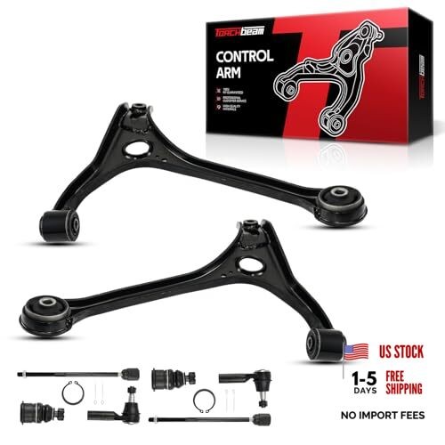 8pcs Front Left & Right Lower Control Arms, Suspension Kit with Ball Joint