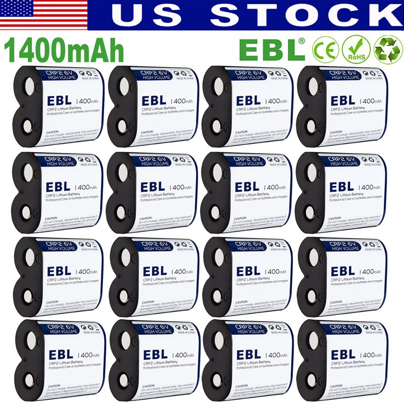 Lot EBL CR-P2PA/1B CRP2 DL223A EL223A K223LA 6V Photo Power Lithium Batteries