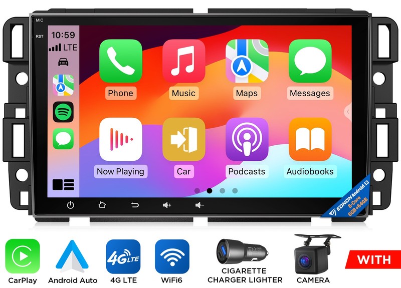 Eonon GMX6S PRO Android 13 8+128 Car Stereo DSP GPS 4G for Chevy Tahoe 2007-2014