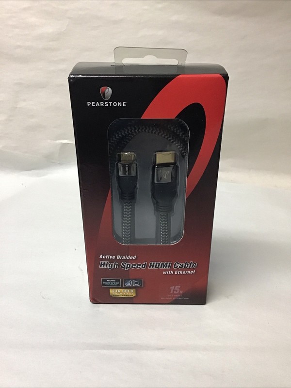 Pearstone High Speed HDMI Cable with Ethernet 24k Gold Plated