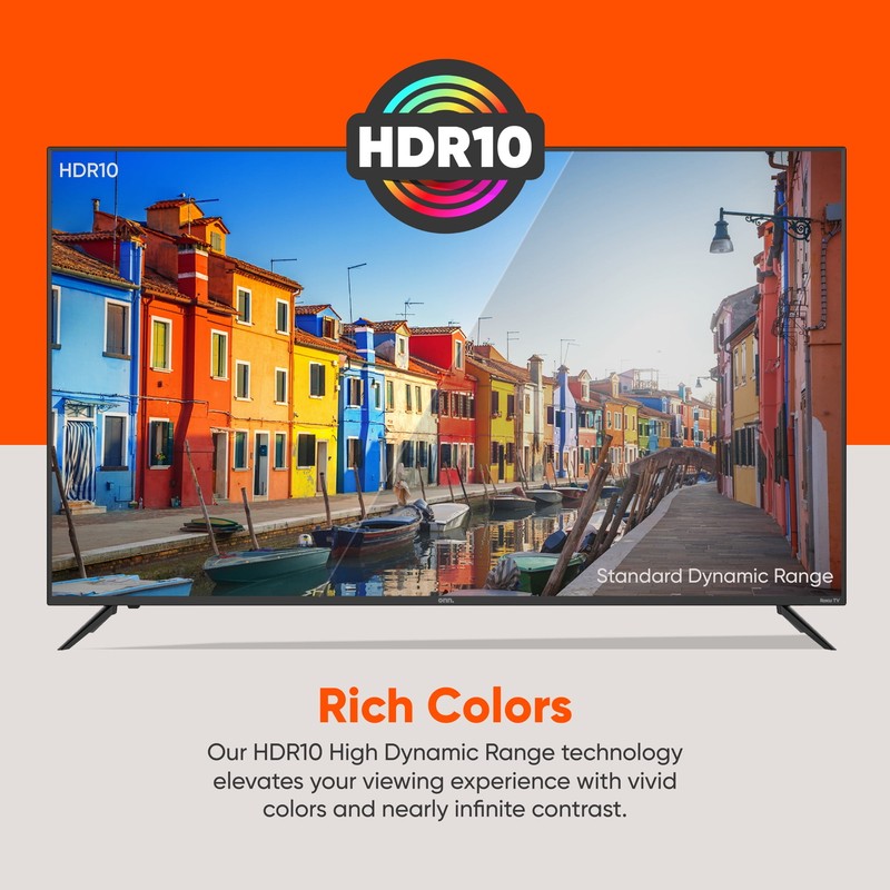 NEW 55 inch Class 4K UHD (2160P) LED Roku Smart Television HDR10 + Remote gallery