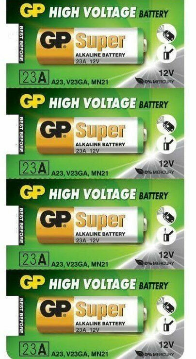 4 Pcs GP23A 12V Alkaline Batteries GP 23AE 21/23 A23 23A MN21 23GA gallery