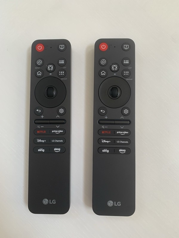 LG MR25GA (Lot of 2) Magic AI Wireless Remote Control For LG TV on Black