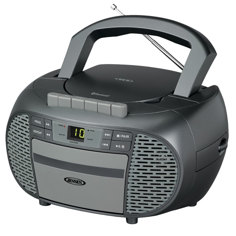 Portable Bluetooth CD Music System Cassette Player AM/FM Radio Aux CD-550ABT