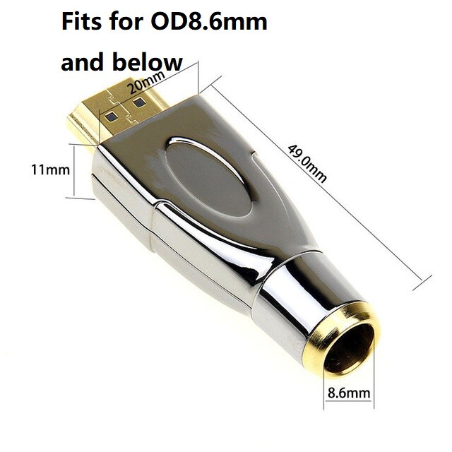 HDMI 2.0 4K 60HZ Connector Zinc Alloy Shell Housing DIY Solder HDMI Cable Plug
