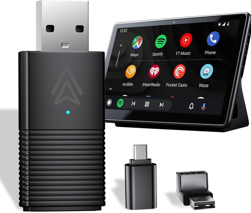 Dreryrit E4 Wireless Android Auto Adapter Converts Wired Android - Wireless Mini gallery
