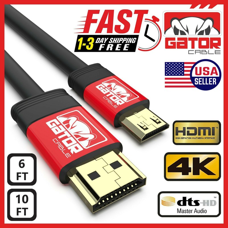 Mini HDMI to HDMI Cable Adapter Converter 4K UHD High Speed HD HDMI A to Mini C gallery
