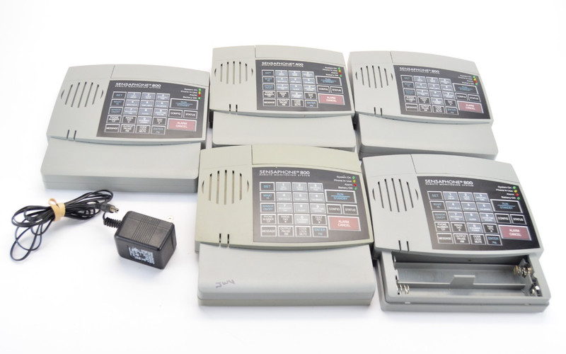 Lot of 5 Sensaphone 400 And 800 Remote Monitoring System 1 power supply – PARTS