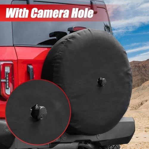 35 Inches Spare Tire Covers for 2021-2025 Ford Bronco Badlands, 35 Inch – Plain gallery