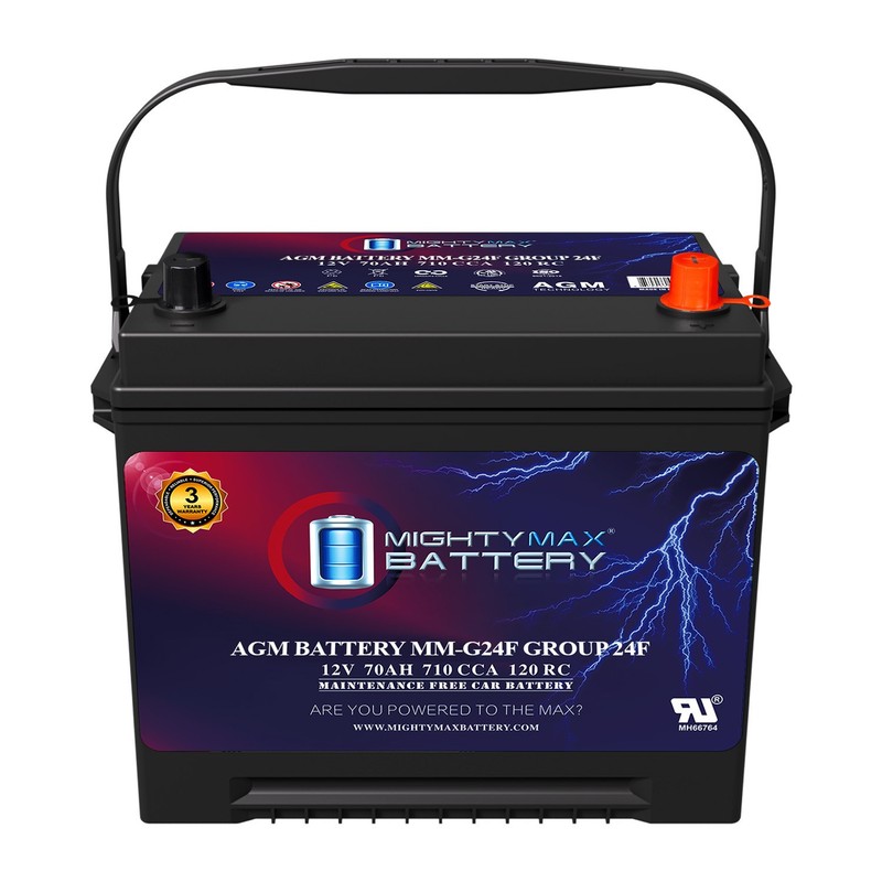 Mighty Max MM-G24F Group 24F 12V 70Ah AGM Battery Compatible with Lexus IS250 15