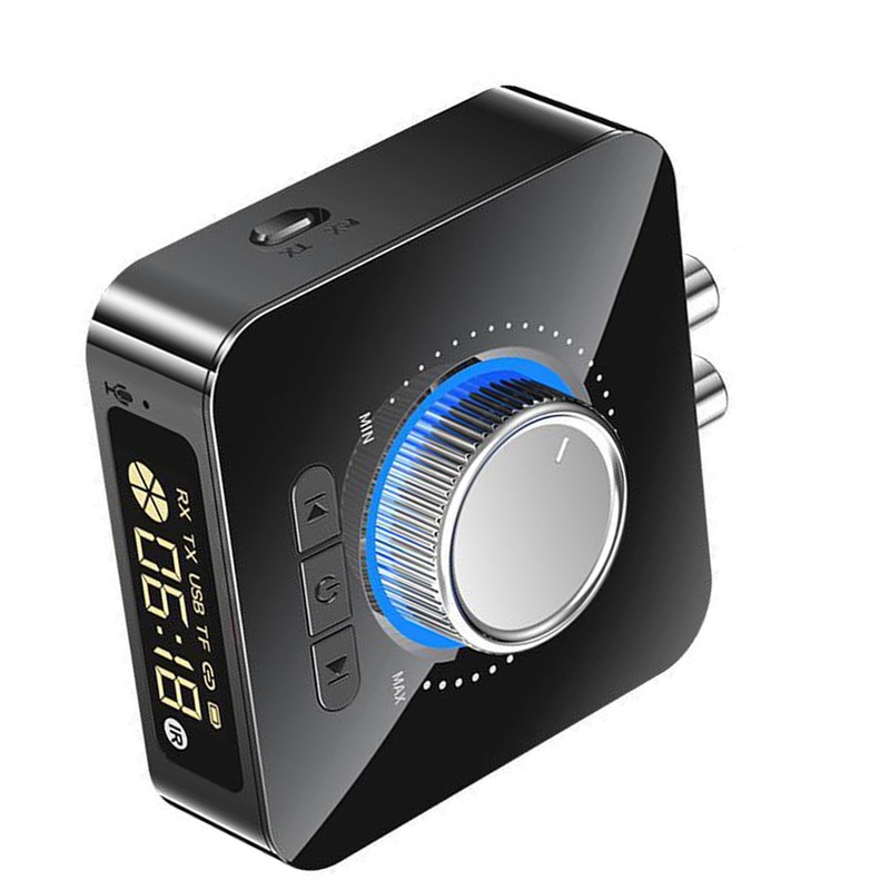 Bluetooth 5.0 Receiver Adapter Stereo Wireless 3.5mm AUX To RCA 3D Audio Button