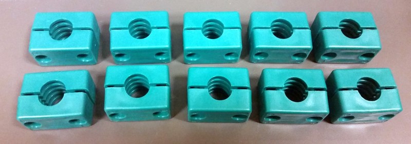 Polypropylene-Hydraulic-Clamps OD 1-3/8″ (35mm) (Lot of 10 pairs)