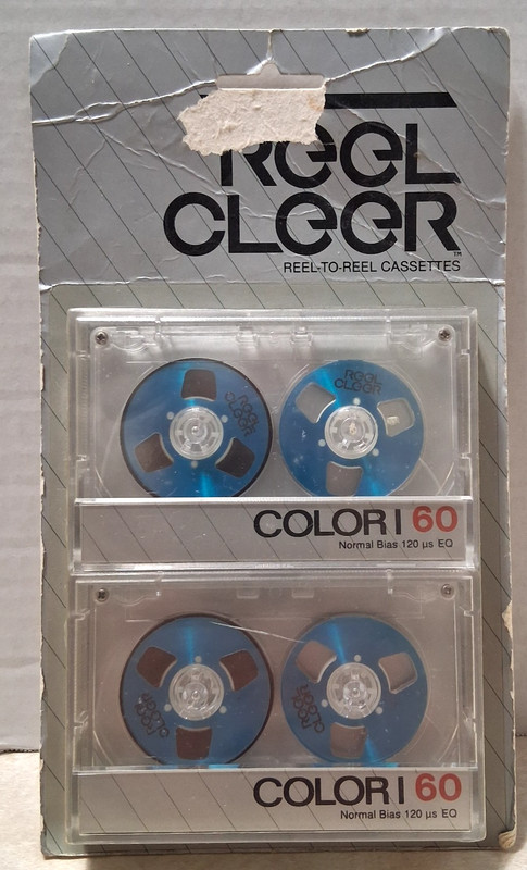 Vintage – NOS – Reel Cleer – Cassette Tapes – 2 Pack – Blue – Normal Bias – 1984