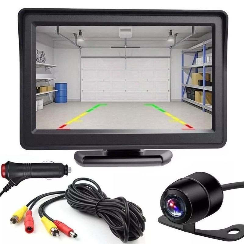 Car Rear View Backup Camera Reverse HD Parking Night Vision and 4.3″ Monitor