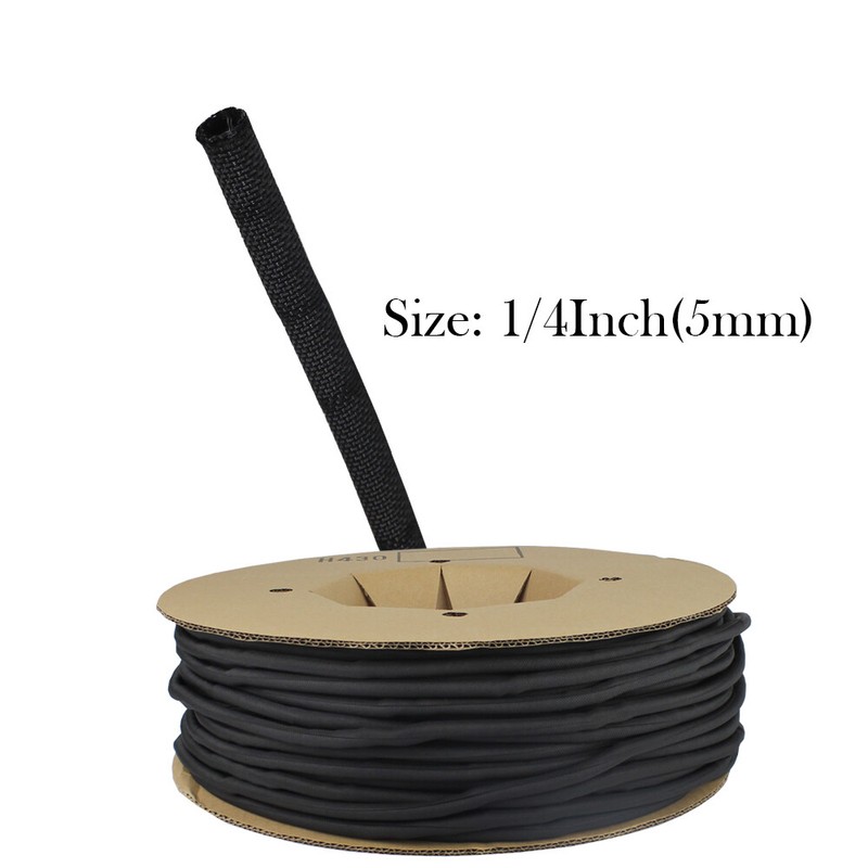 Automotive Harness Woven Mesh Split-Sleeve Wire Loom Home Cable Management Lot
