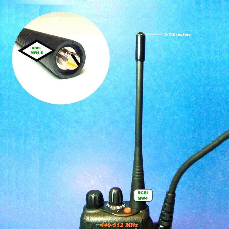 MW4 UHF 406-512 TUNED Whip Antenna for Motorola BPR40 CP150 P200 PRO5150 PRO7150