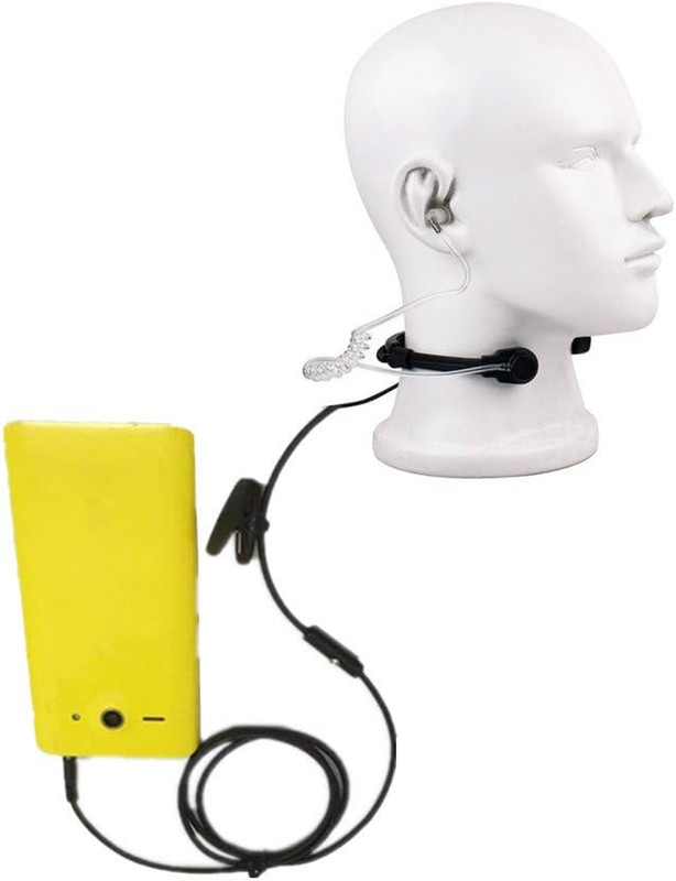 3.5MM Plug Adjustable Throat Mic Anti-Noise Tactical Neckband Vocal Hands-Free I