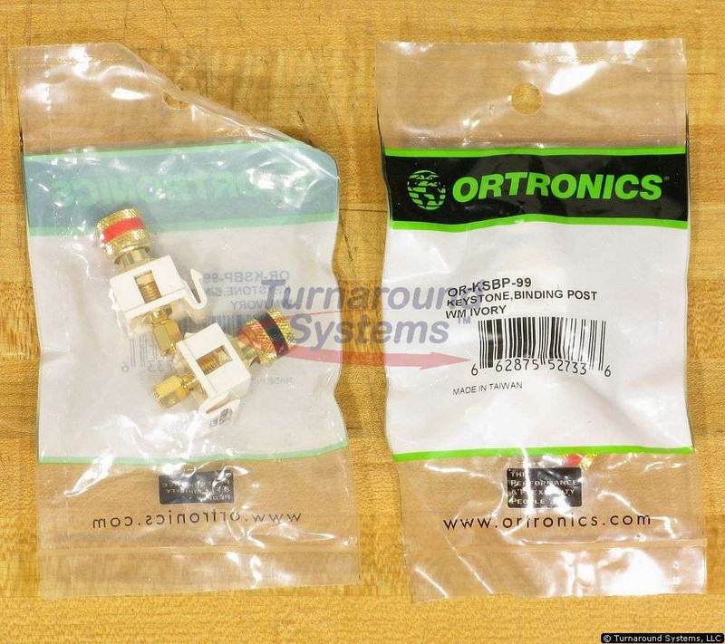 Binding Posts, 5-Way, Keystone, Gold Plated, Lots of 2 Pairs, NEW!