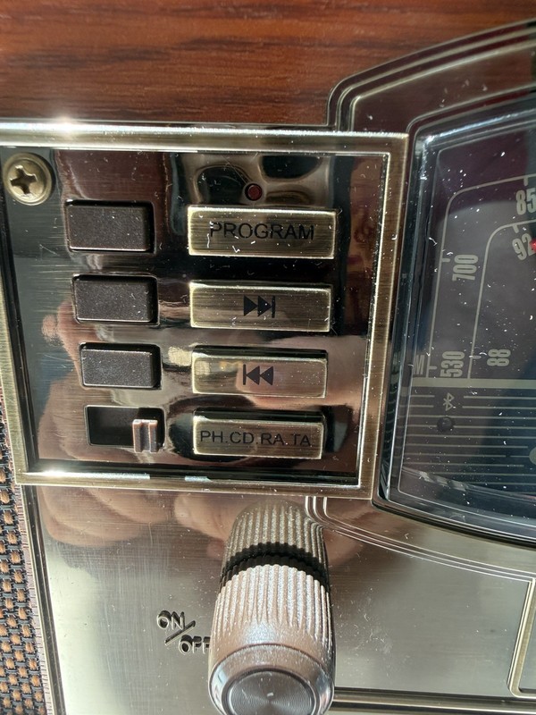 Crosley CR42D-PA Bluetooth Turntable Radio CD Cassette Player Brown gallery