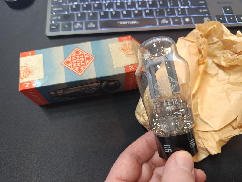 ONLY 1 Tube of Telefunken AZ12 Tube Röhre Original SEALED NEW NOS NIB (1pc.) gallery