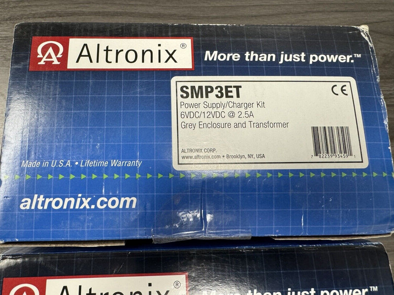 Altronix SMP3ET Power Supply Charger 6/12/24 VDC 2.5 Amps