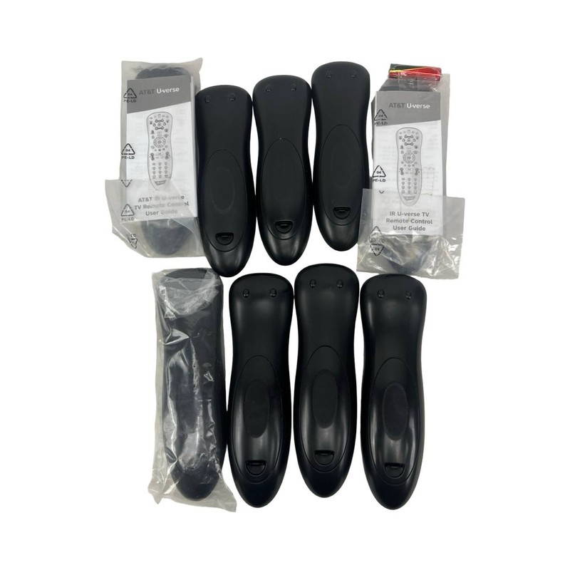 Lot of 9 - At&t Uverse RC1534801 Silver 5-10 m Wireless Handheld Remote Control gallery