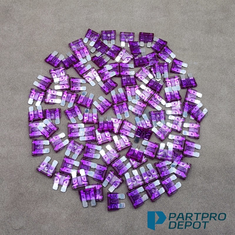 100 Pack 3 AMP CAR TRUCK BOAT MARINE RV ATC/ATO STANDARD Regular FUSE BLADE 3A