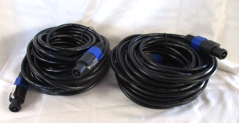 NL4 Male High Class Speaker Cable RVV 2x2 5mm2. 30M (98.43 Ft.)