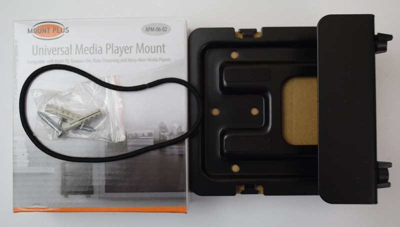 Wall Mount for Streaming Consoles Game Player DVD PS4 Xbox One Black APM-06-02
