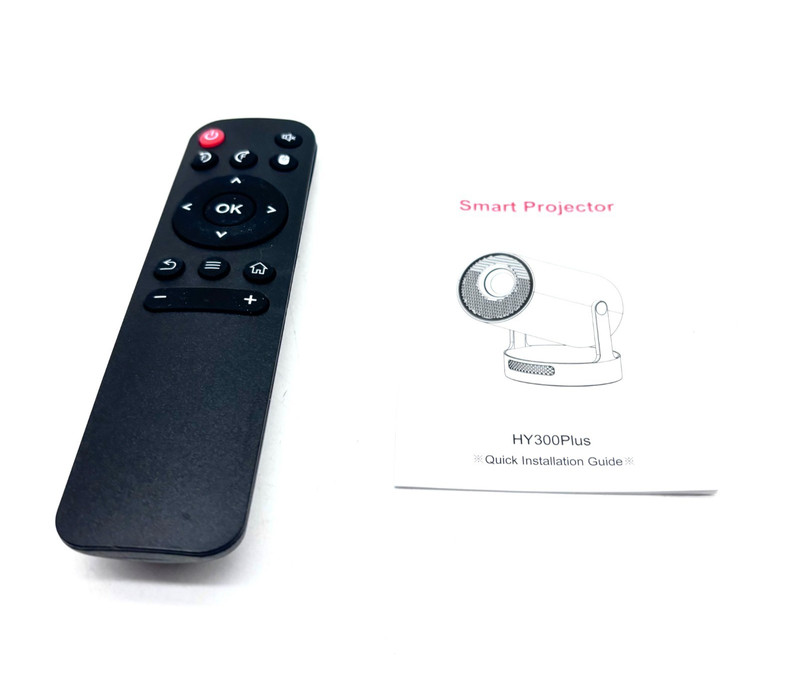Smart Projector with WiFi & Portable 180-Degree Rotating Stand HY300 Plus White gallery