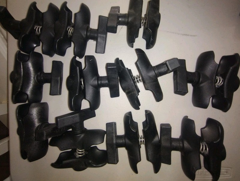 Lot Of 10 3″ Ram Mounts Size 2″ Double Socket Ball ~