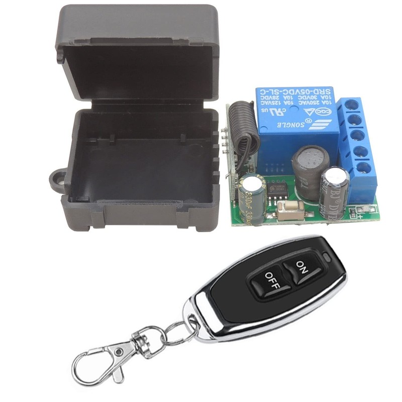 Long Range 433MHz Remote Control Switch 1 Channel Relay with Transmitter gallery