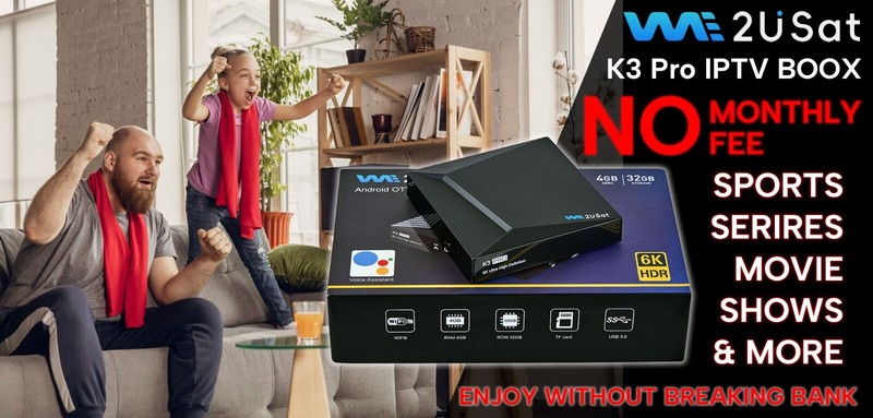 We2USat K3 PRO Android TV Box w/ Bluetooth Voice Remote & Wi-Fi 6 gallery