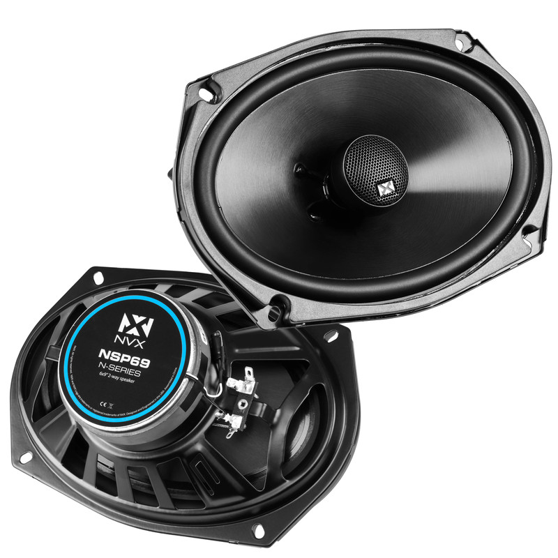 NVX NSP69 900W Peak (300W RMS) 6×9″ N-Series 2-Way Coaxial Speakers