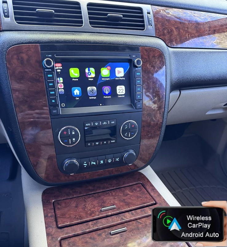 CarPlay For GMC Yukon Chevy Silverado Sierra Android13 GPS Navi Radio Car Stereo