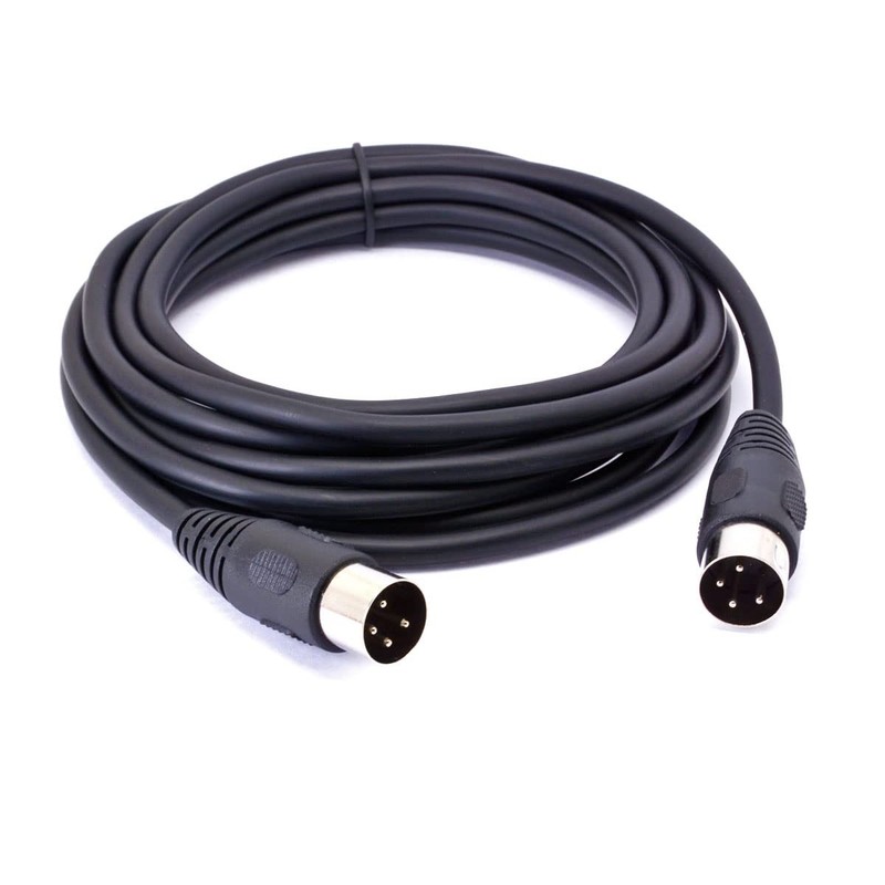 GLHONG 4 Pin DIN Male Plug Connector Cable, 4 to 9.8 FT, black
